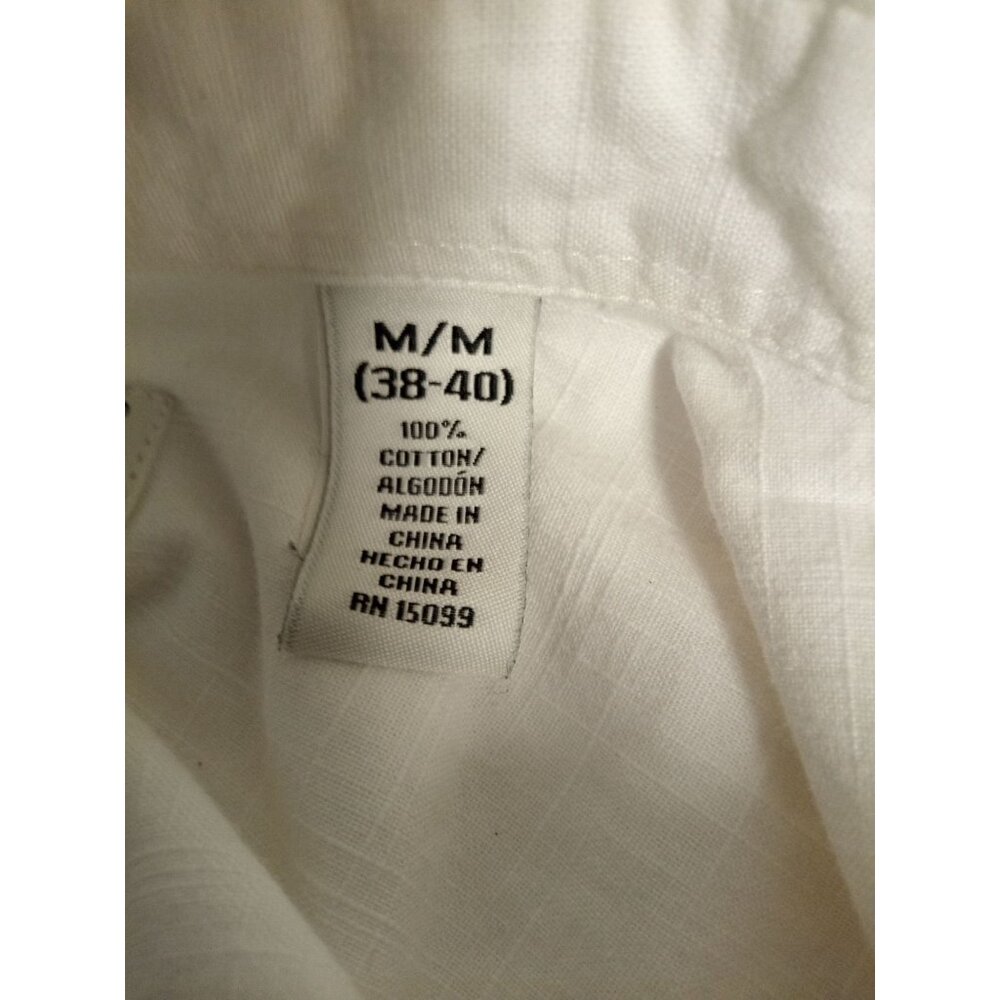 Covington Basic Editions Tan White Button Down Co… - image 8